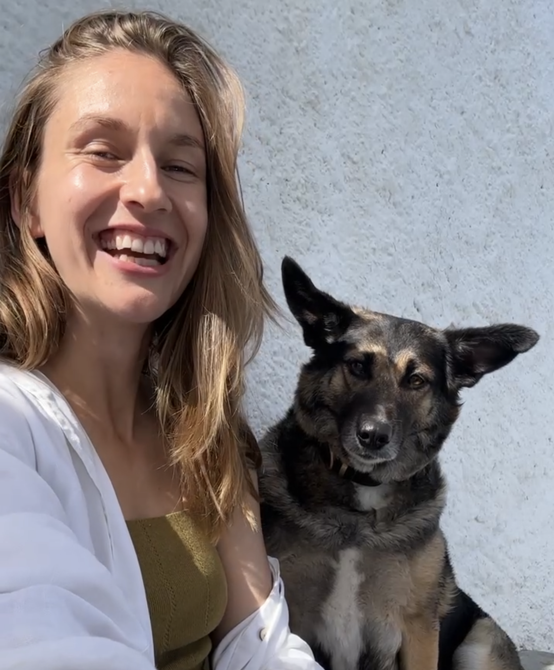 Nina and her dog Mavi